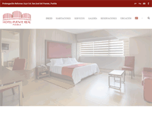 Tablet Screenshot of hotelpuentereal.com.mx